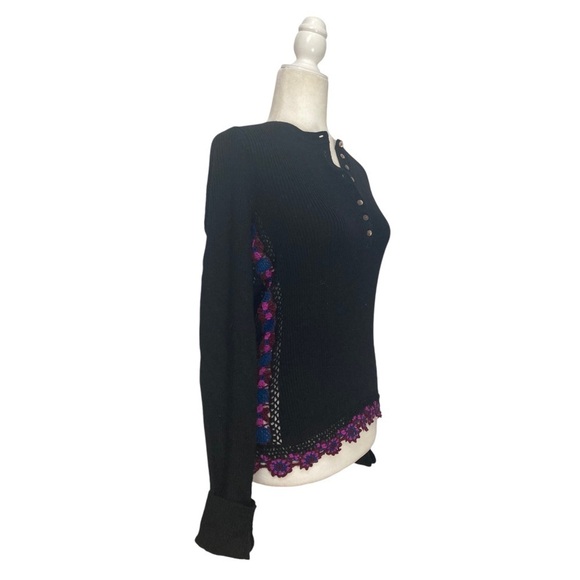 Ulla Johnson Juniper Sweater NWT Jumper Merino Wool Ribbed Crochet Detailing - Picture 5 of 16